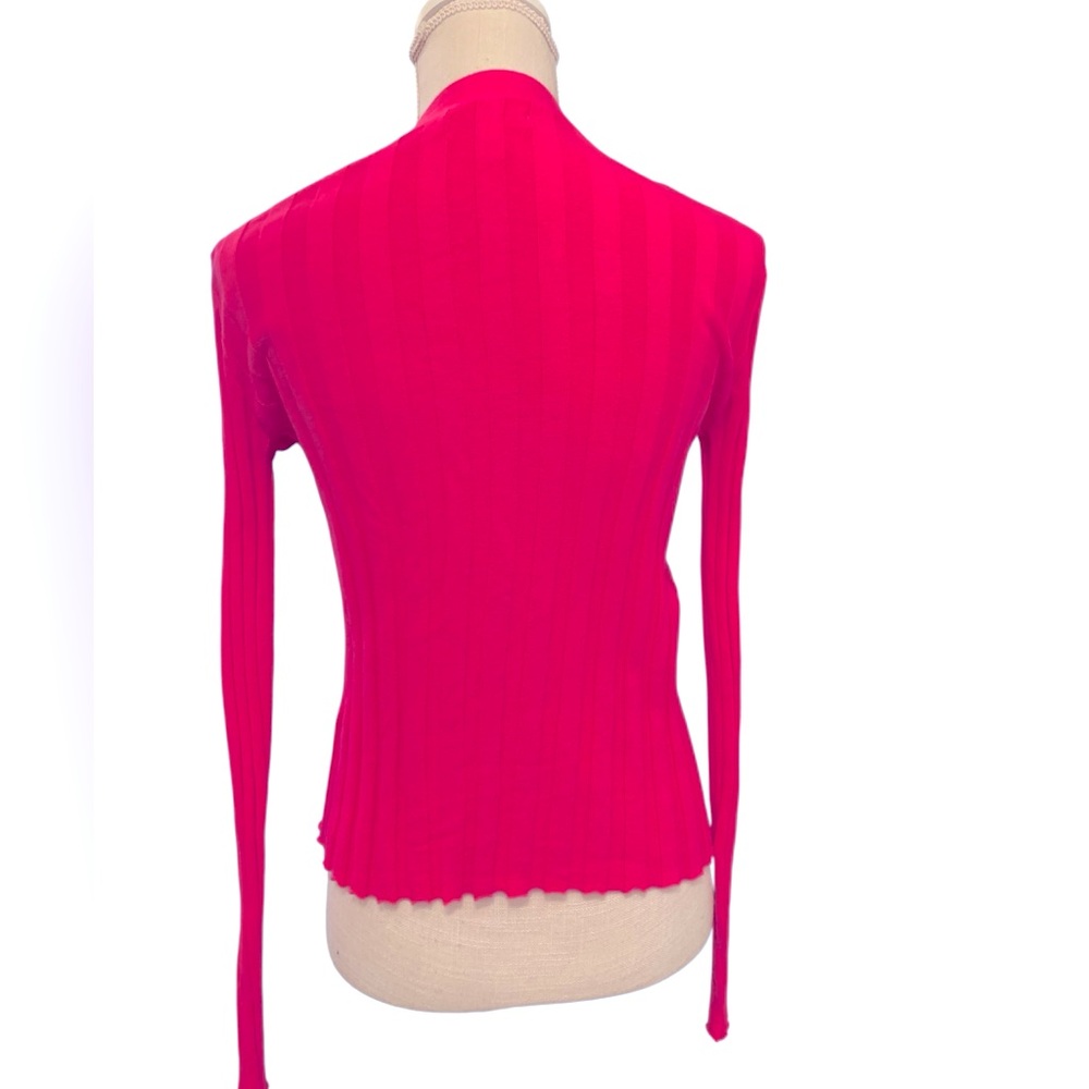 ❤️CALVIN KLEIN HOT PINK BUTTON DOWN CARDIGAN❤️EXCELLENT CONDITION! - Picture 3 of 10